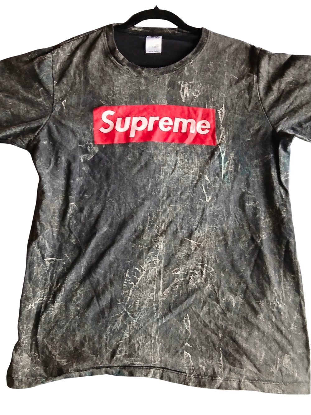 Supreme Gray and Red Short Sleeve T Shirt Y2K  NWOT